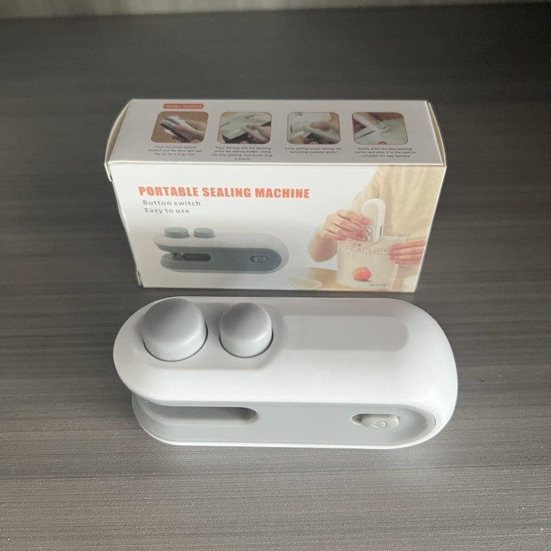 Mini 2 In 1 Sealer Heat Sealer Bag Opening Machine For Snacks Home USB Sealer Vacuum Sealer Snacks Plastic Bag Heat Sealer