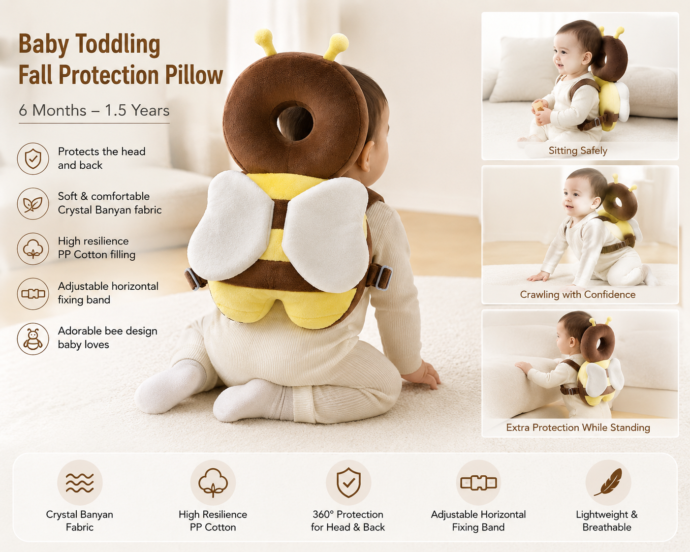 Baby Head Protection Pillow