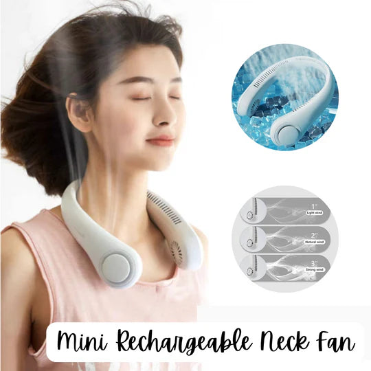 Mini Rechargeable Neck Fan
